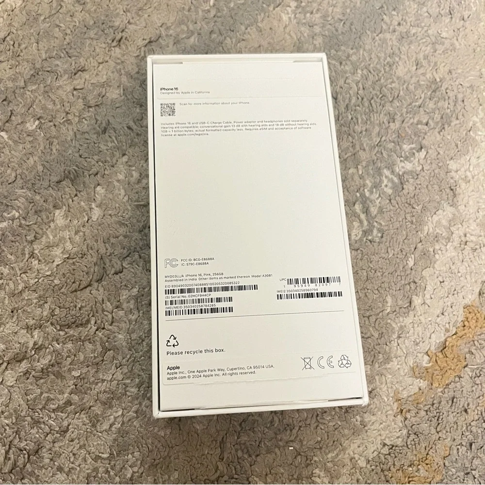 Apple iPhone - Pink BOX ONLY